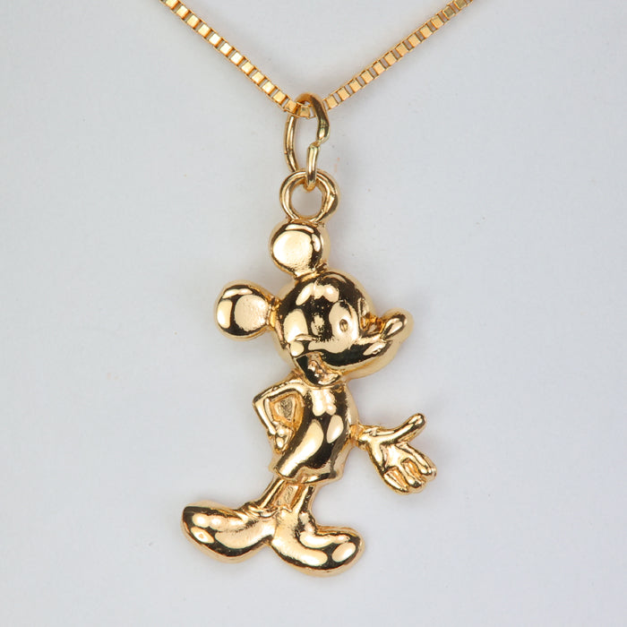 Mickey Mouse pendant charm in yellow gold 