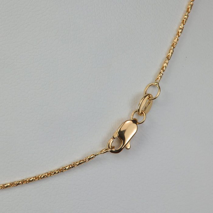 raso chain and clasp in yellow gold