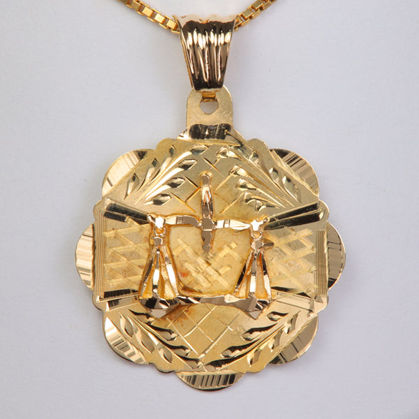 アクセサリー supreme justice 14k gold pendant Supreme supreme justice libra 14k gold pendant box chain necklace