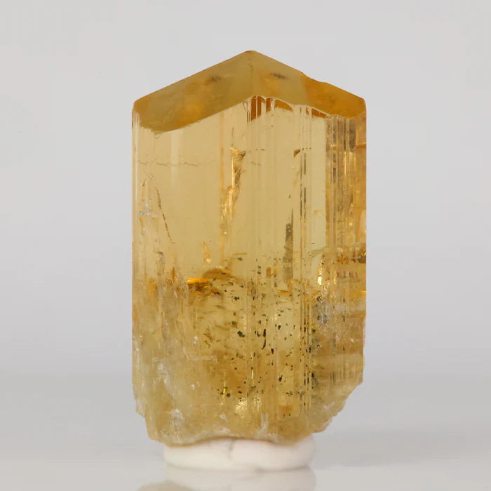 gemmy yellow scapolite crystal