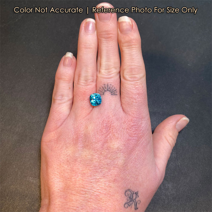greenish blue zircon rare gem