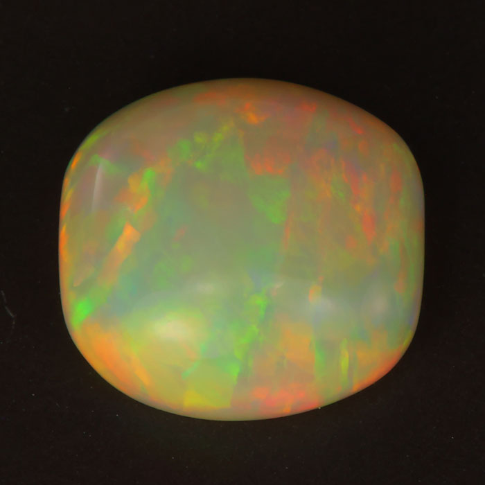 opal gemstone antique cushion cabochon cut