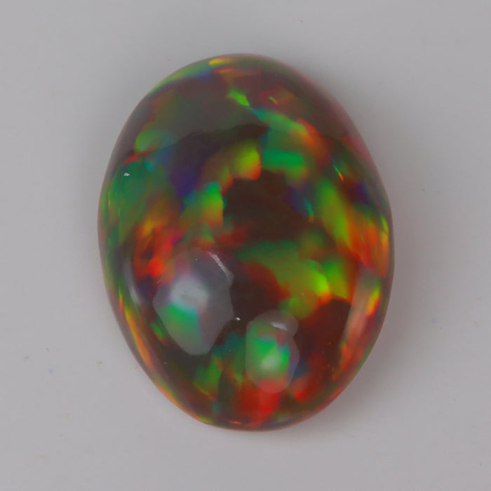 rainbow color black opal gemstone from Ethiopia