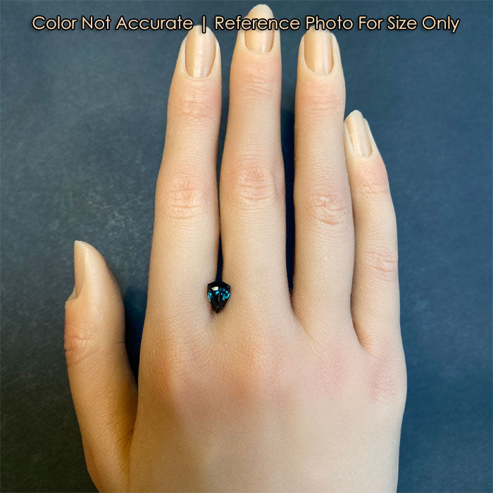 angular pear spinel gemstone size