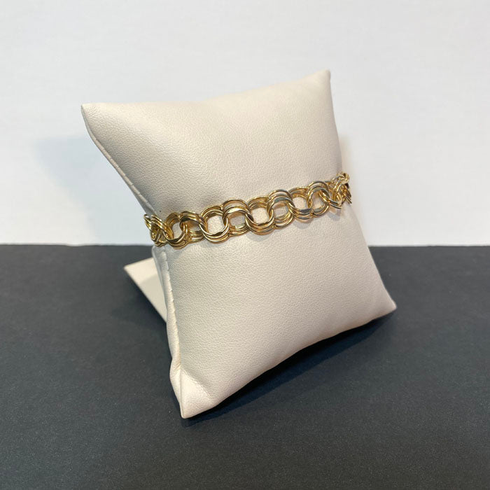 bracelet yellow gold chino link 