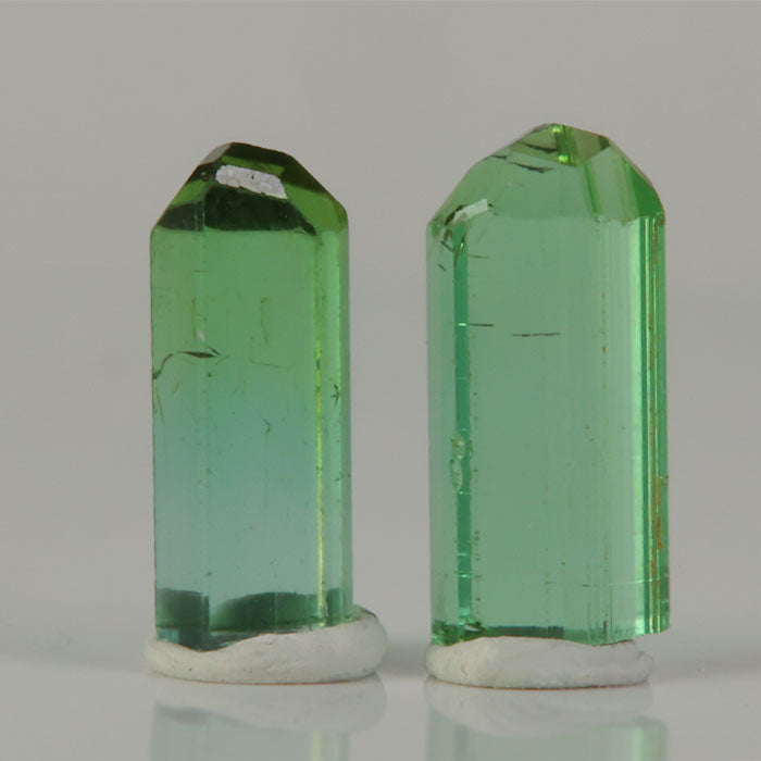 Green Tourmaline Crystal Pair From Congo - 1.19g
