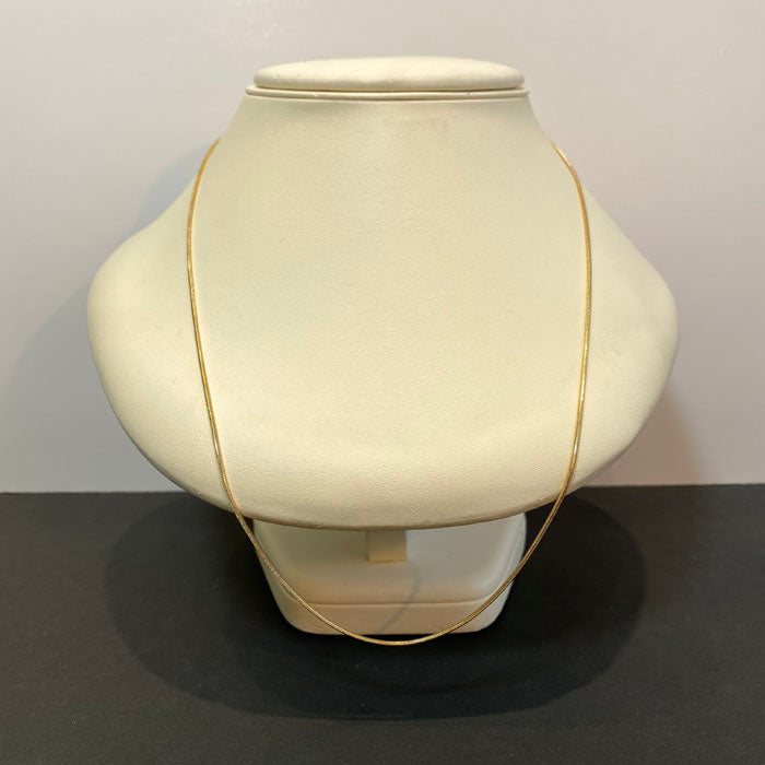 14k yellow gold dainty necklace mesh chain