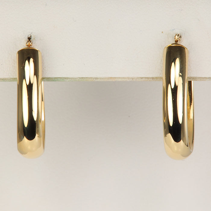 yellow gold hoop earrings 