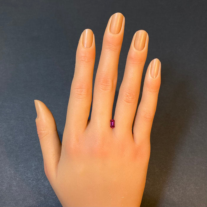 ruby gemstone emerald cut