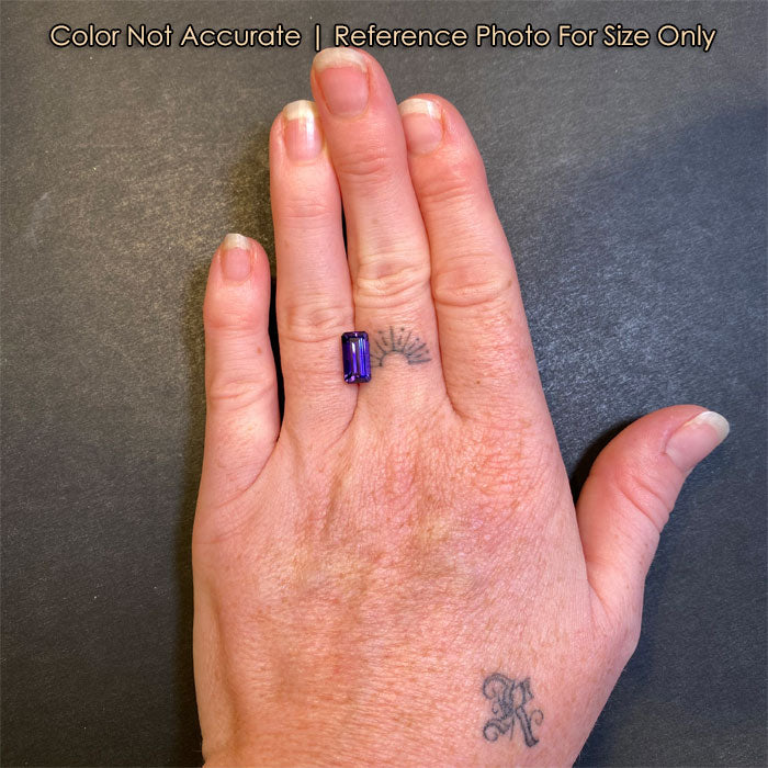 natural 3.03ct tanzanite gemstone size