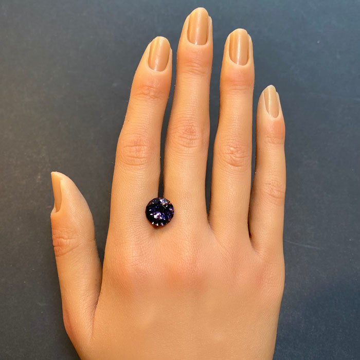 tanzanite unheated round brilliant diesel