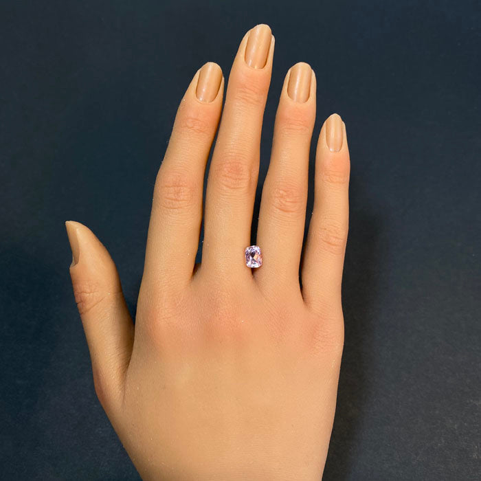 antique cushion cut fancy tanzanite pink