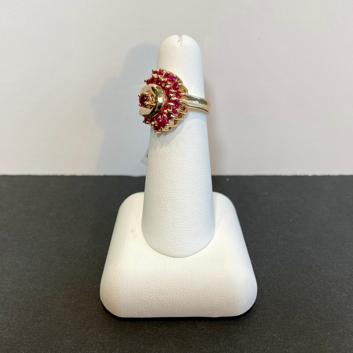 yellow gold ruby ring