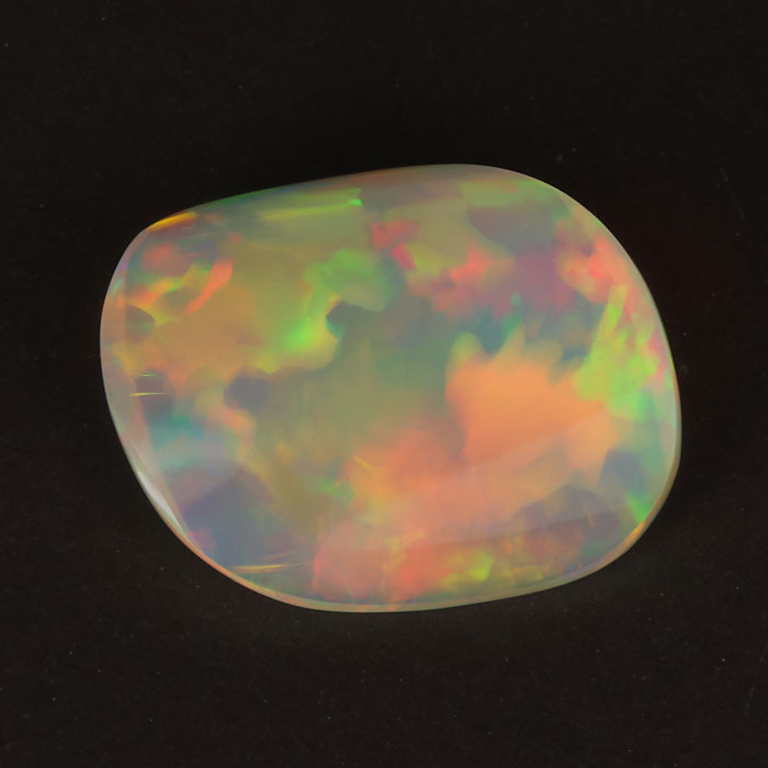 rainbow color opal gemstone freeform cabochon cut