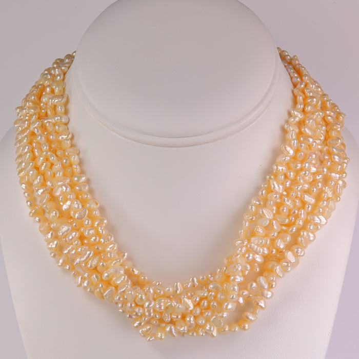 estate pearl necklace freshwater multi strand