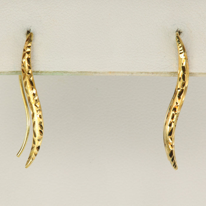 yellow gold ear wires 