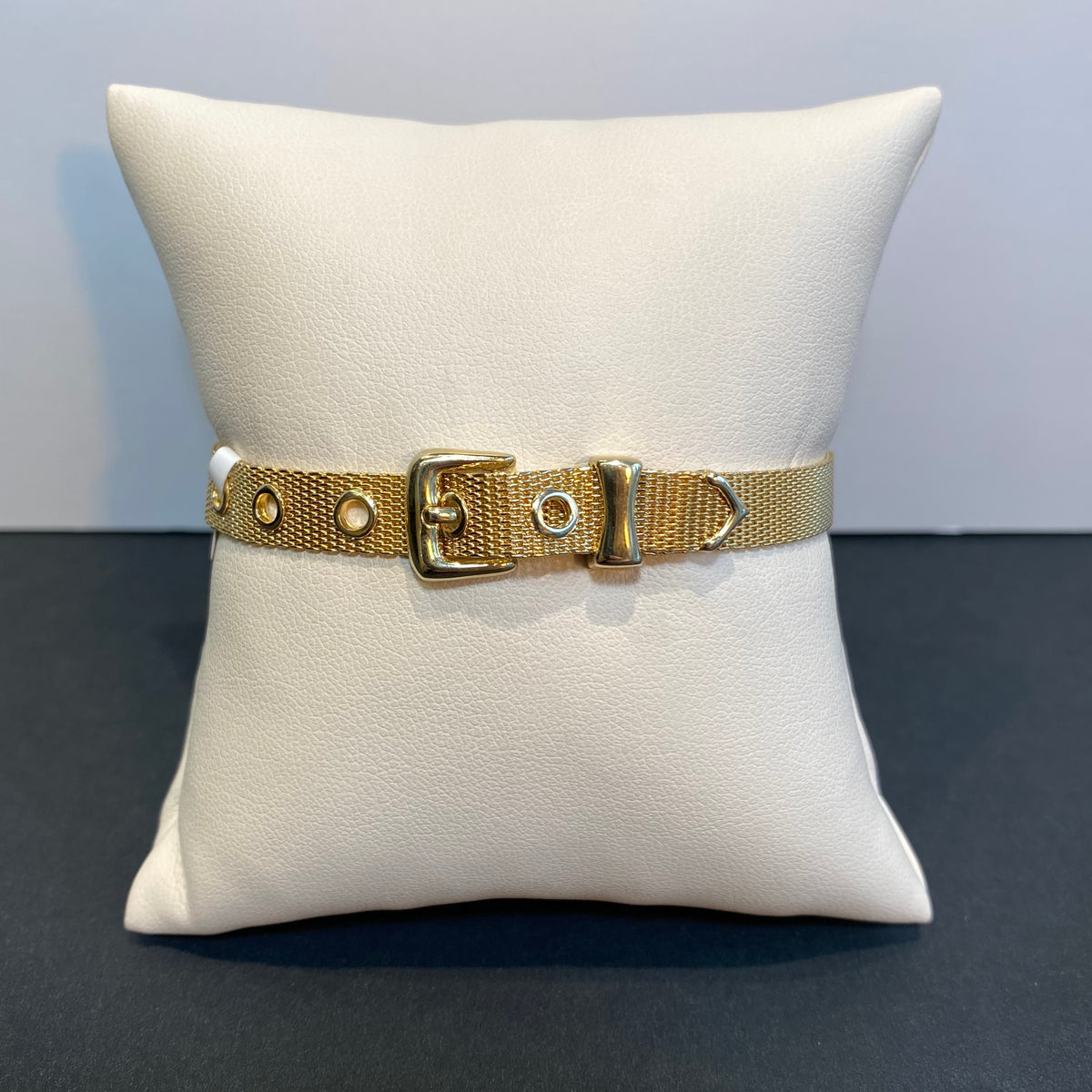 mesh gold belt band bracelet