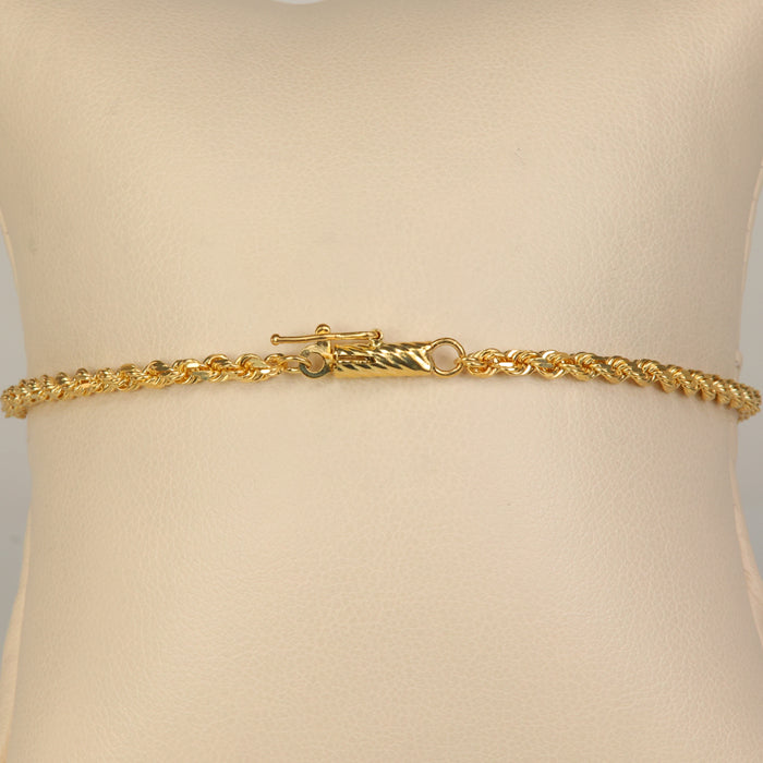 bracelet catch on rope link anklet