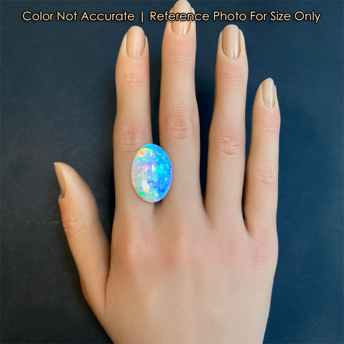 top crystal opal on hand