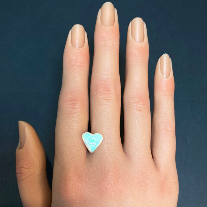heart shape opal gemstone