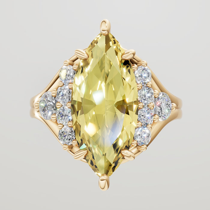 heliodor ring render yellow gold