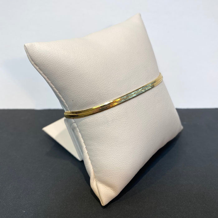 herringbone yellow gold bracelet