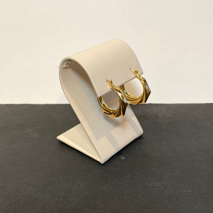 hinged hoops yellow gold