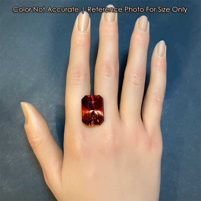 Brilliant Style Emerald Cut Oregon Sunstone 26.49 Carats (ON HOLD FOR MARTHA F)