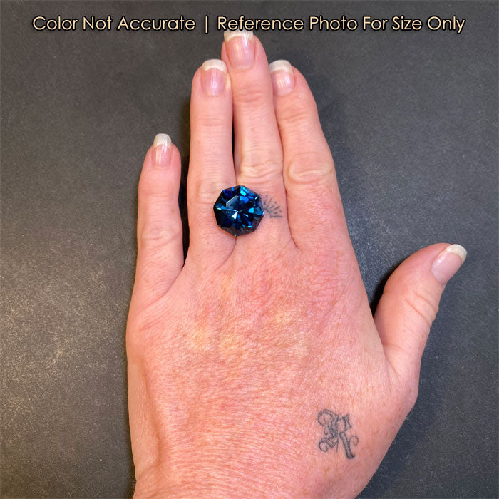 size reference of topaz to hand 