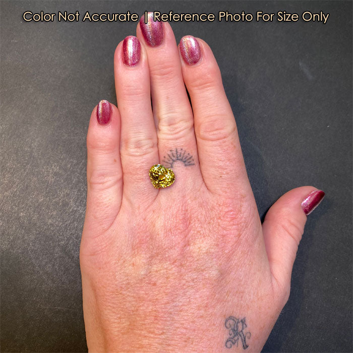 size of mali garnet heart 
