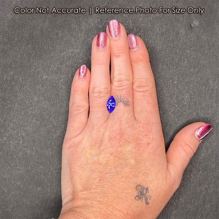 size of marquise tanzanite