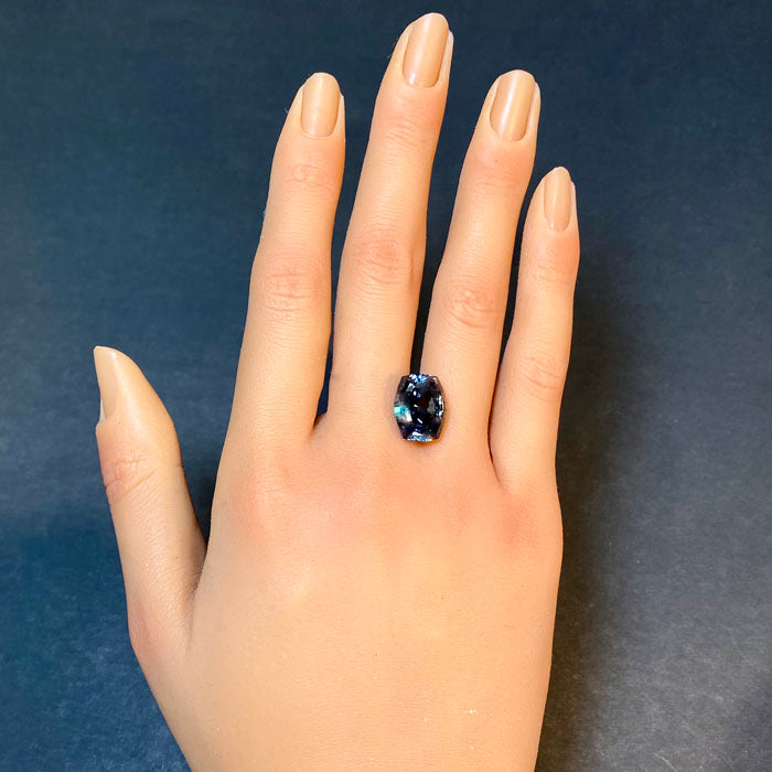 mermaid tanzanite antique cushion cut