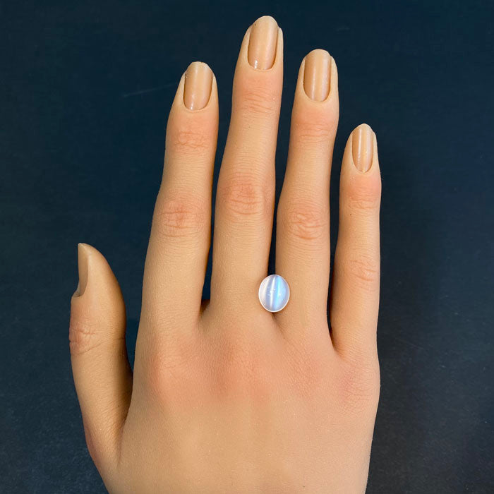 catseye moonstone gemstone oval cut 