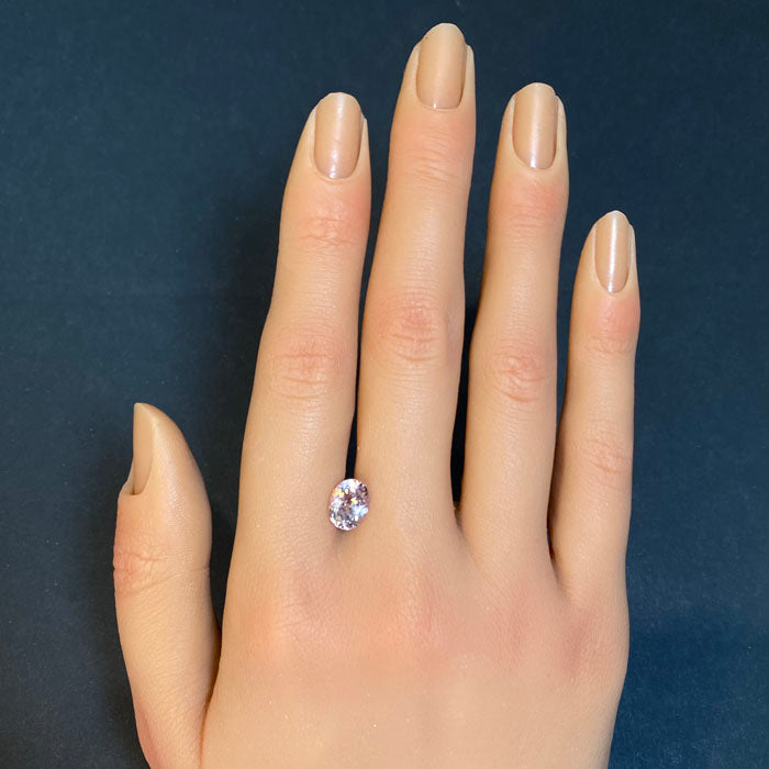 morganite gemstone oval 