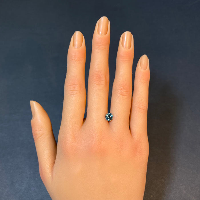 stepped octagon sapphire montana blue green