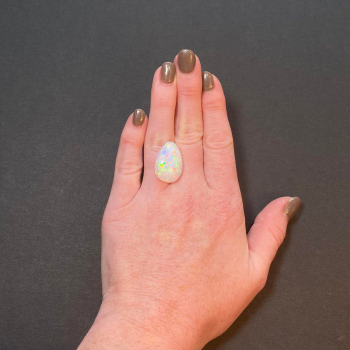 opal pear shape cabachon