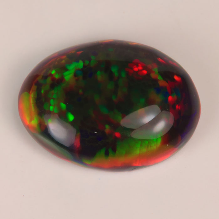 Opale Naturelle D'Éthiopie 3.305 Ct – Cabochon Ovale Multicolore – Traitée