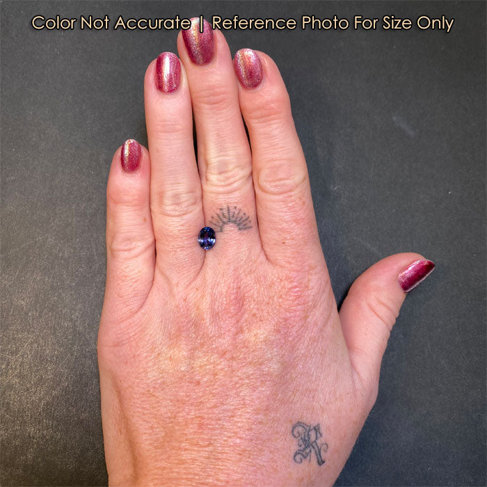 size reference cobalt spinel on hand
