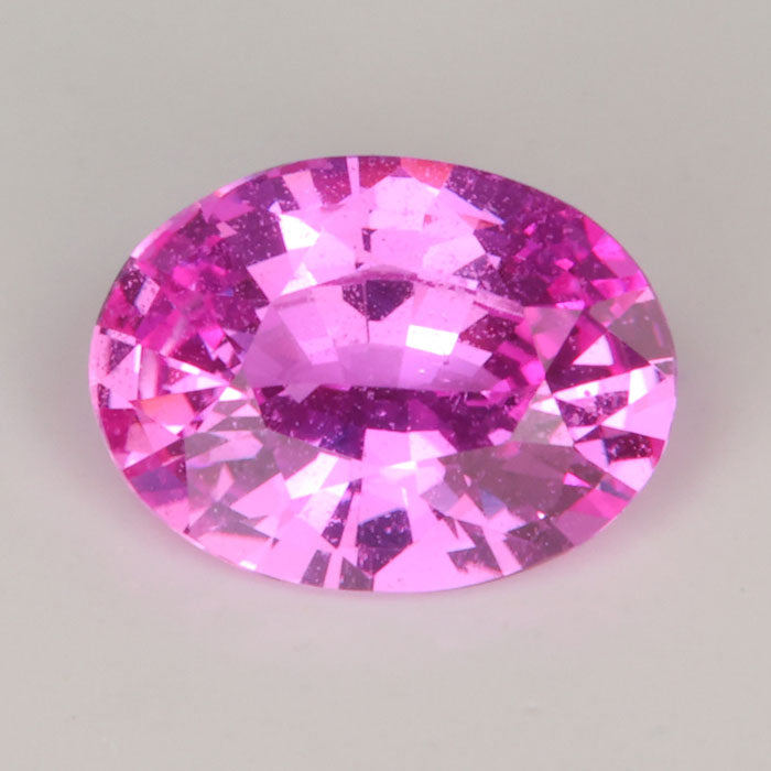 oval cut pink sapphire gemstone