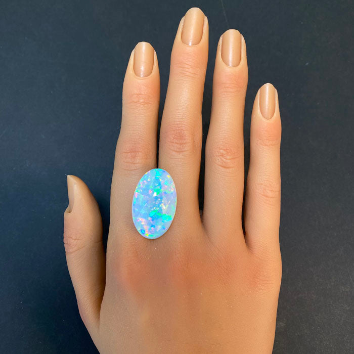 oval cabochon opal
