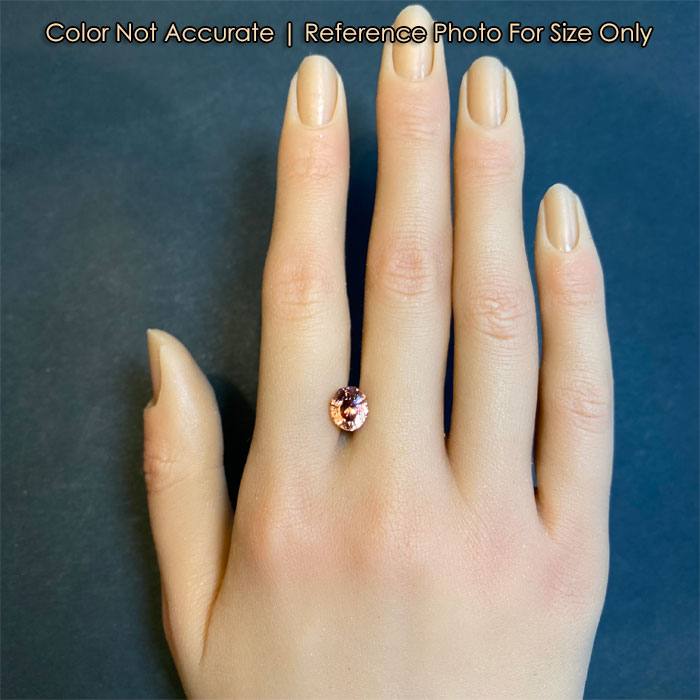 malaya garnet gemstone size 