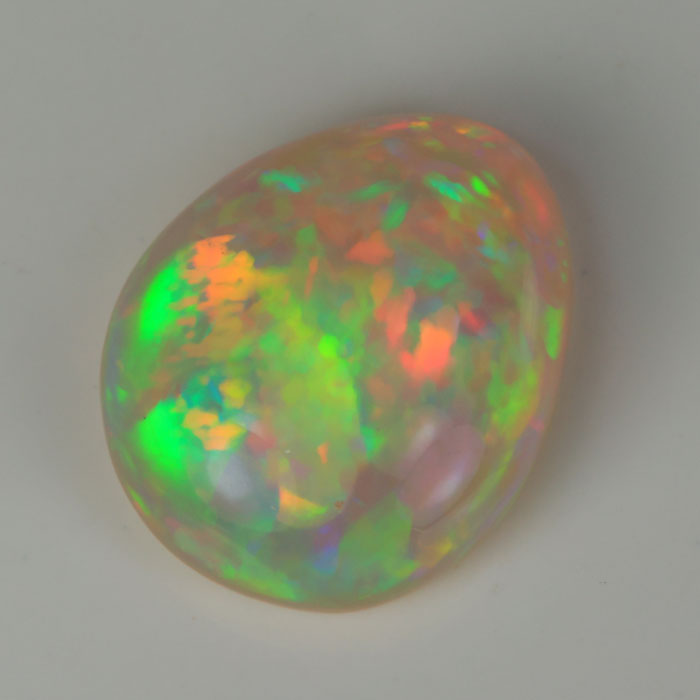 pear shape cabochon cut opal gemstone
