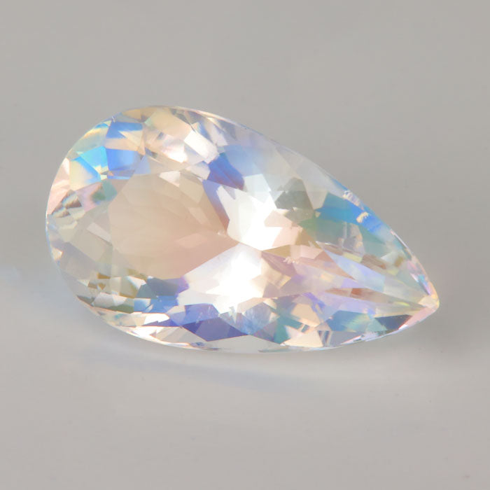 rainbow moonstone pear shape gemstone