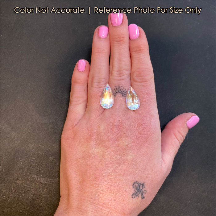 rainbow moonstone gems on hand size