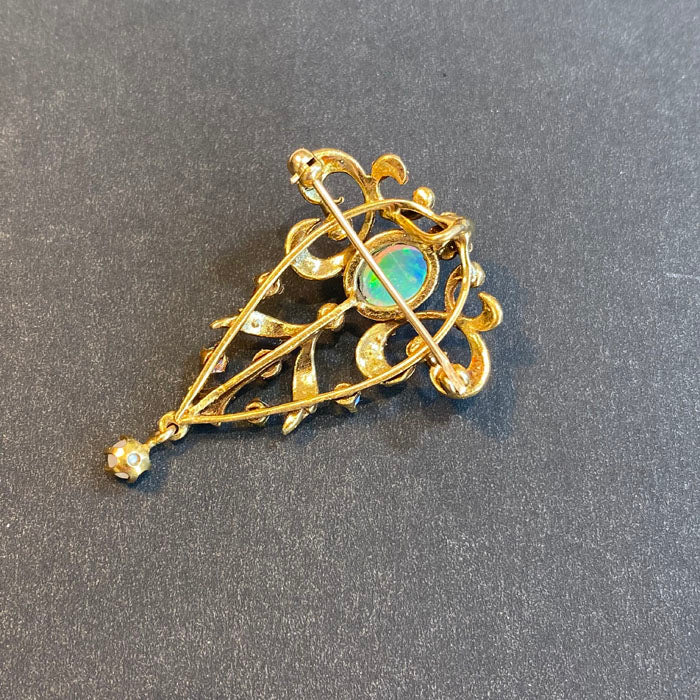 opal pearl accent pin 