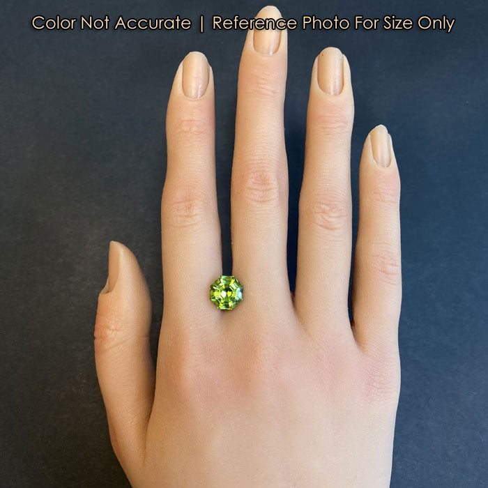 go go green peridot gem size on hand