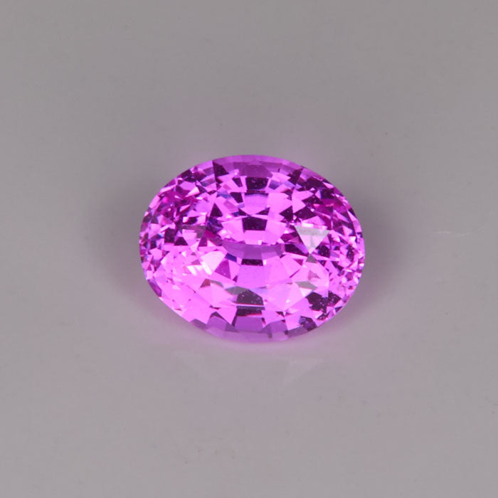 oval cut pink sapphire gemstone
