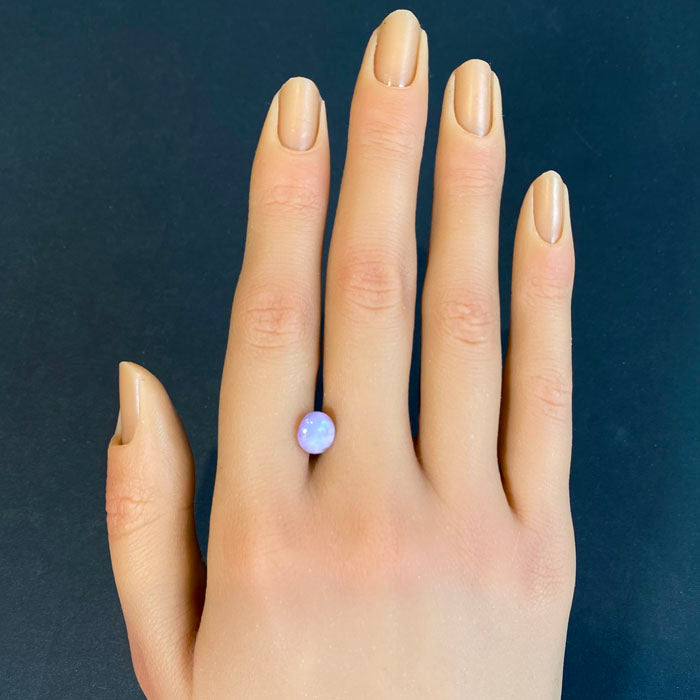 oval cabochon pink star sapphire