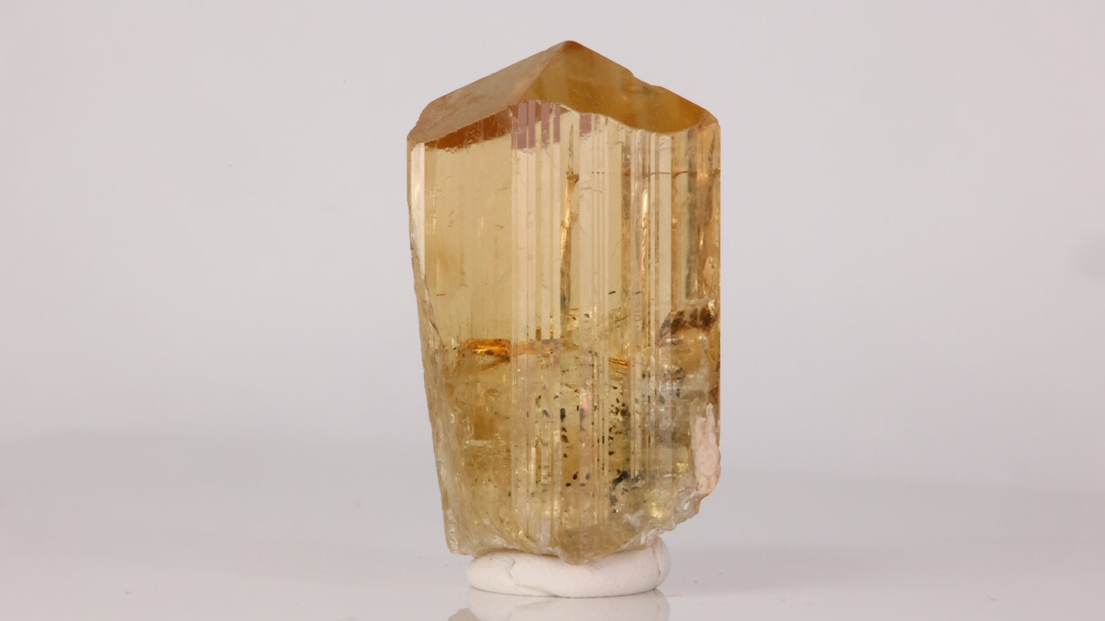211ct Big Yellow Scapolite Crystal from Tanzania