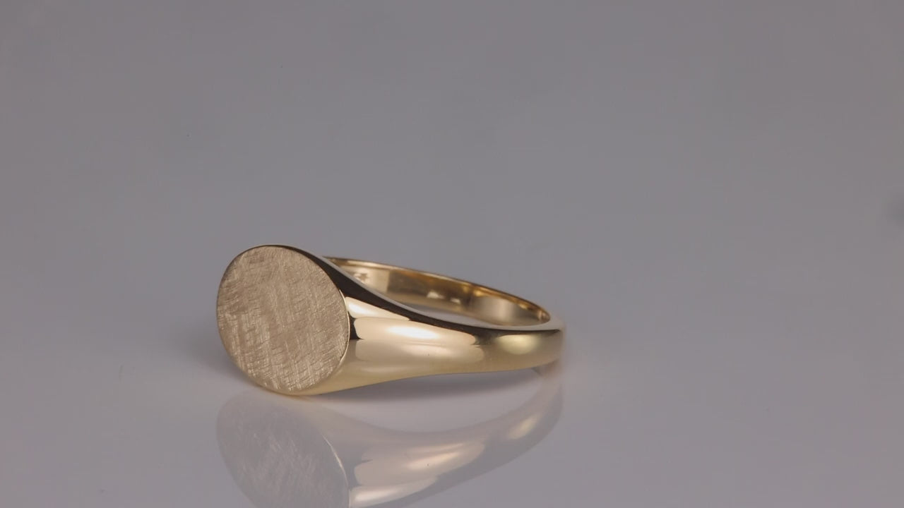 14K Yellow Gold Signet Ring